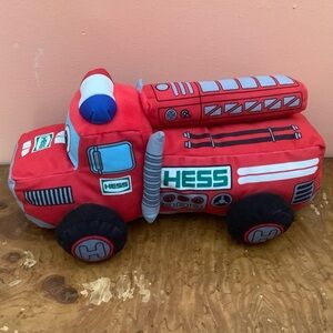 My First Hess Truck Plush 2020 Fire Truck Lights Sound Music Tested Works 12”
